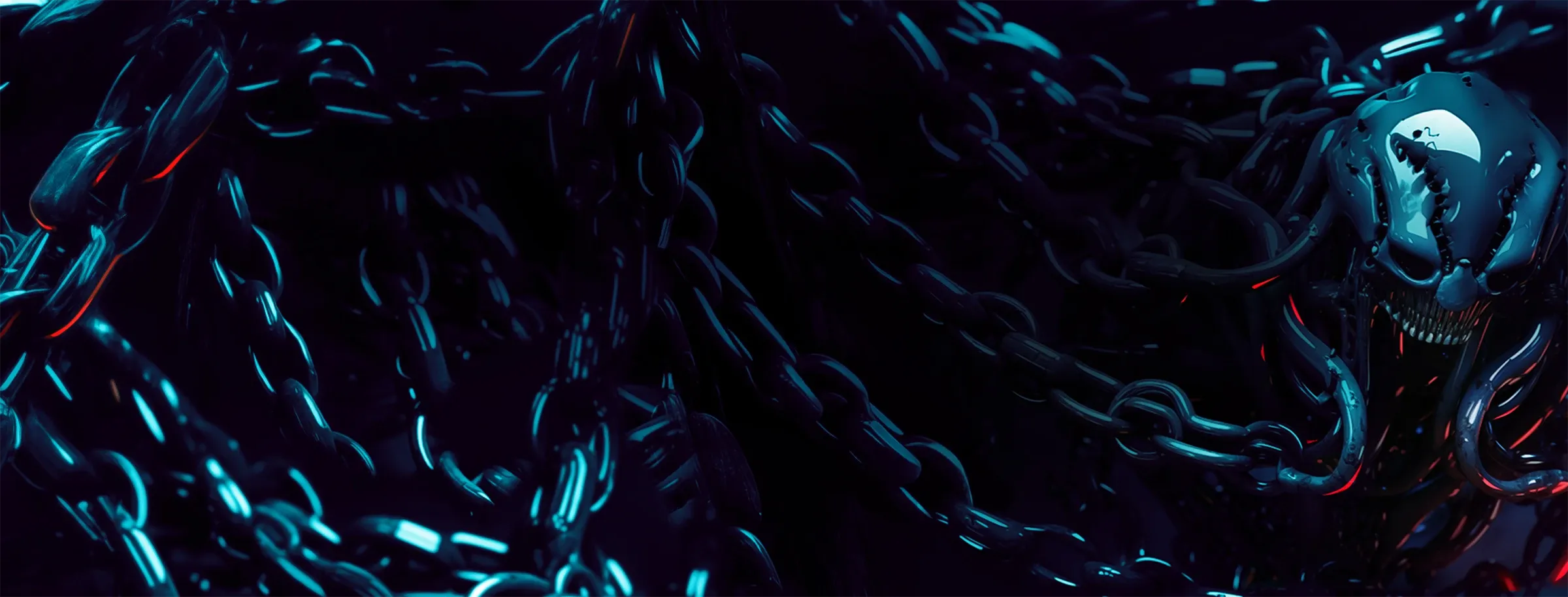 blue chains CGI art