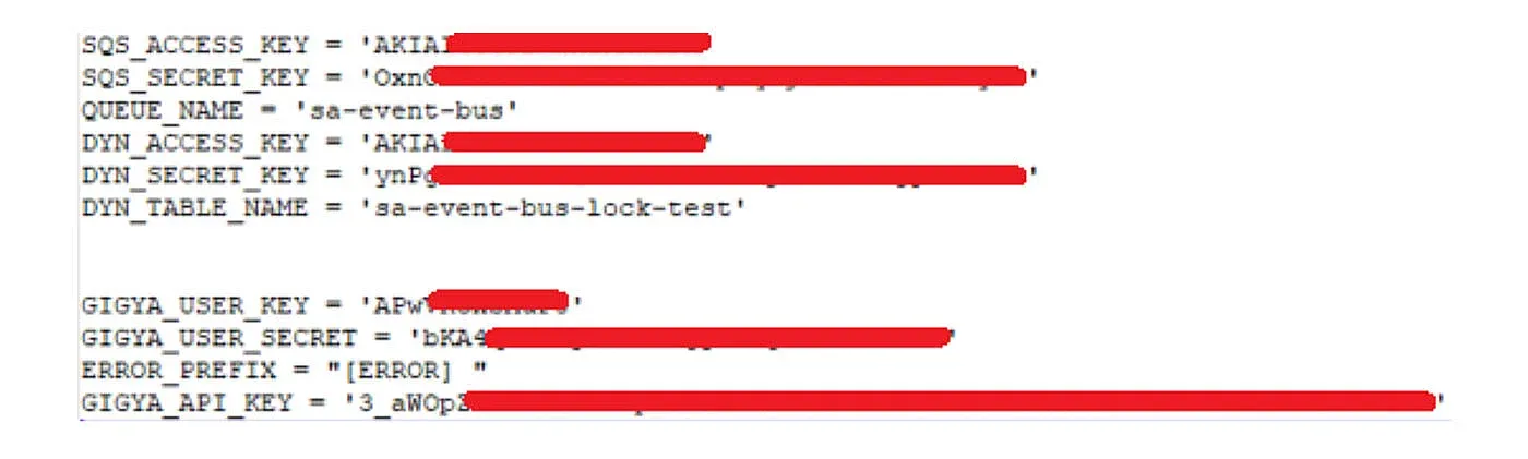 contents of the “config.py” file