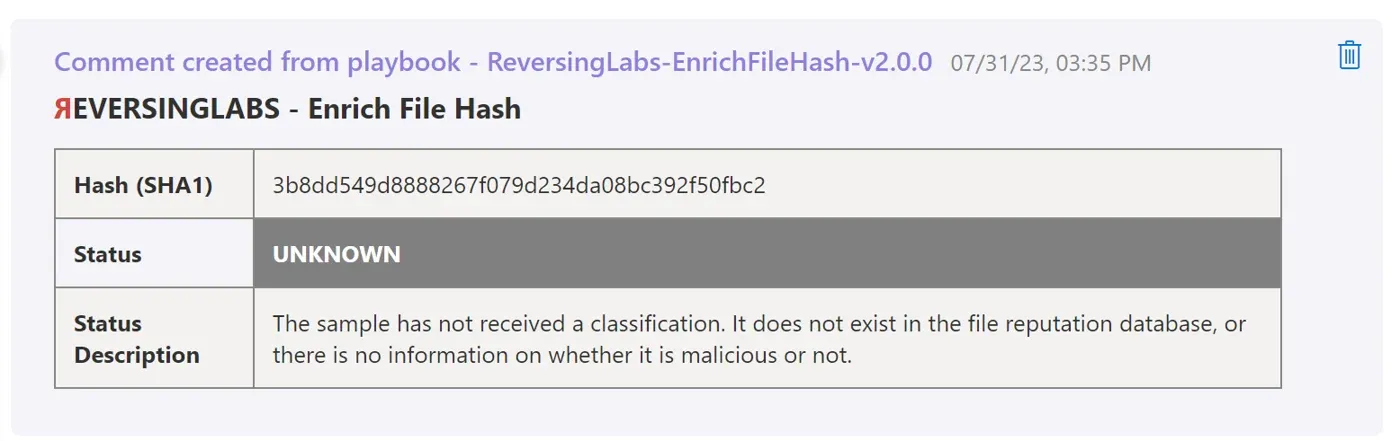 unknown file status in microsoft sentinel