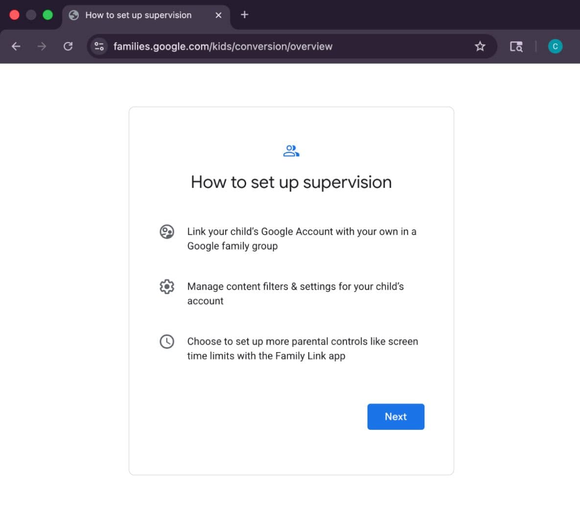 How to set up a supervision screen.
