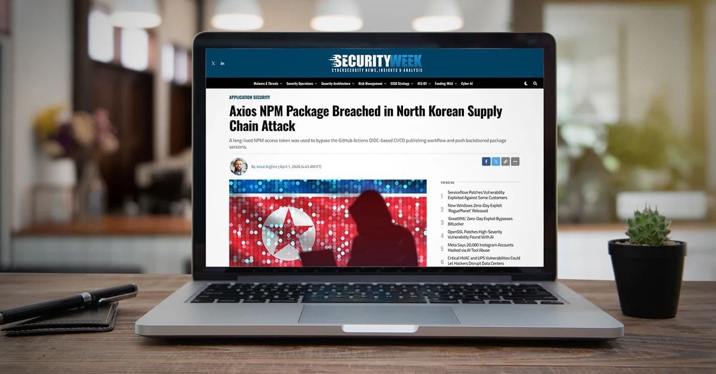 SecurityWeek: Axios NPM Package Breached in North Korean Supply Chain Attack