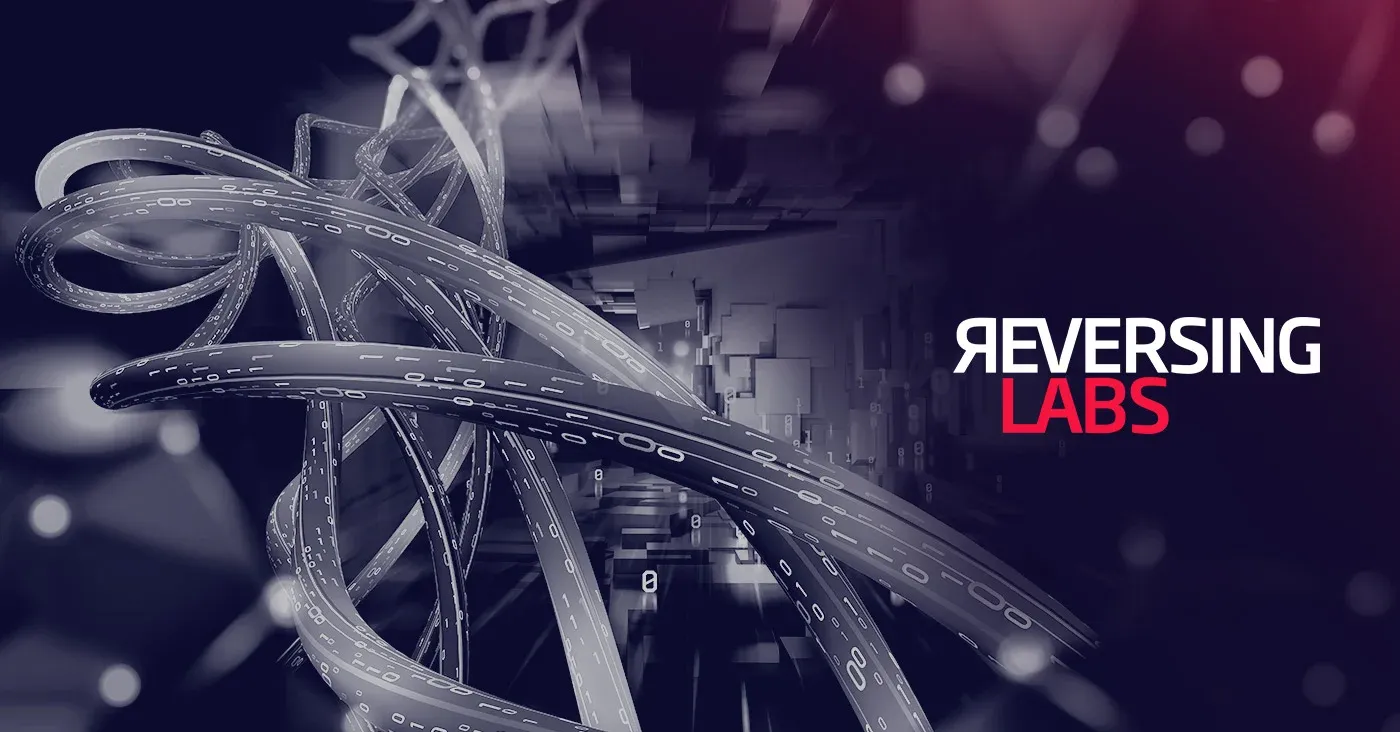 reversinglabs logo over winding 3D road