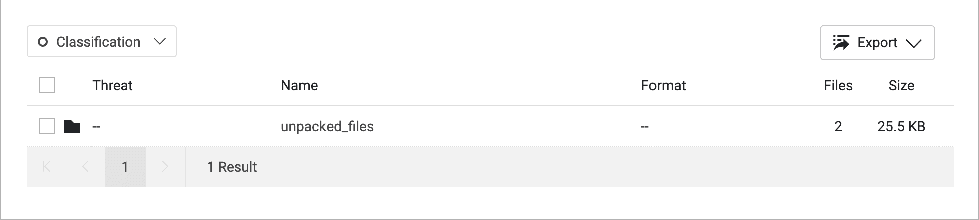File folder labeled “unpacked_files”.