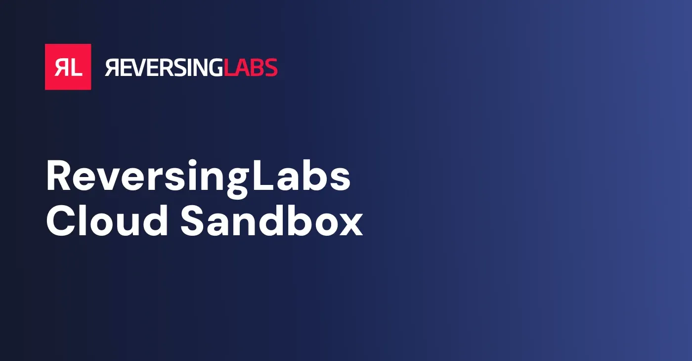 ReversingLabs Cloud Sandbox