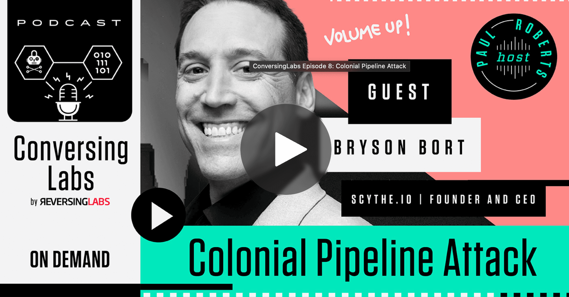 colonial pipeline attack podcast title card