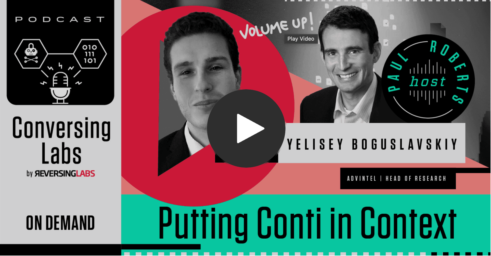 putting conti in context podcast title card