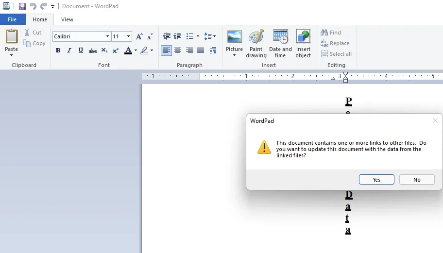 security prompt