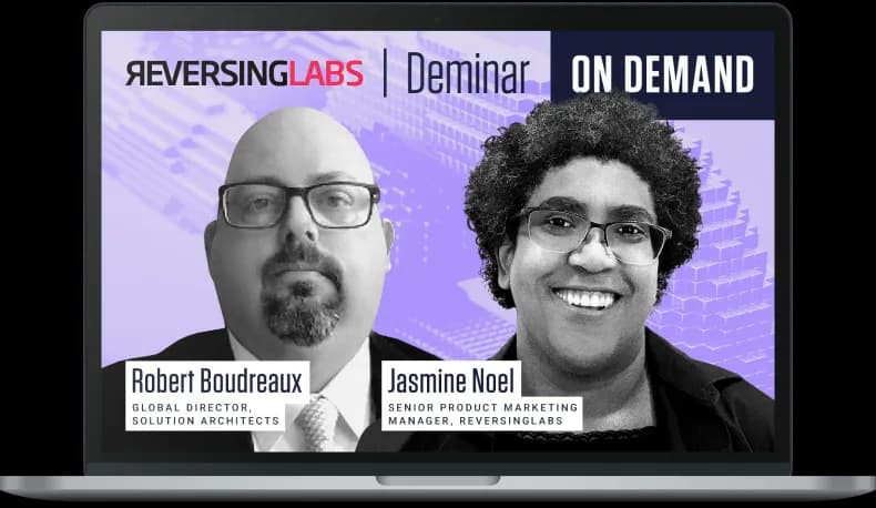 deminar title and speakers on laptop