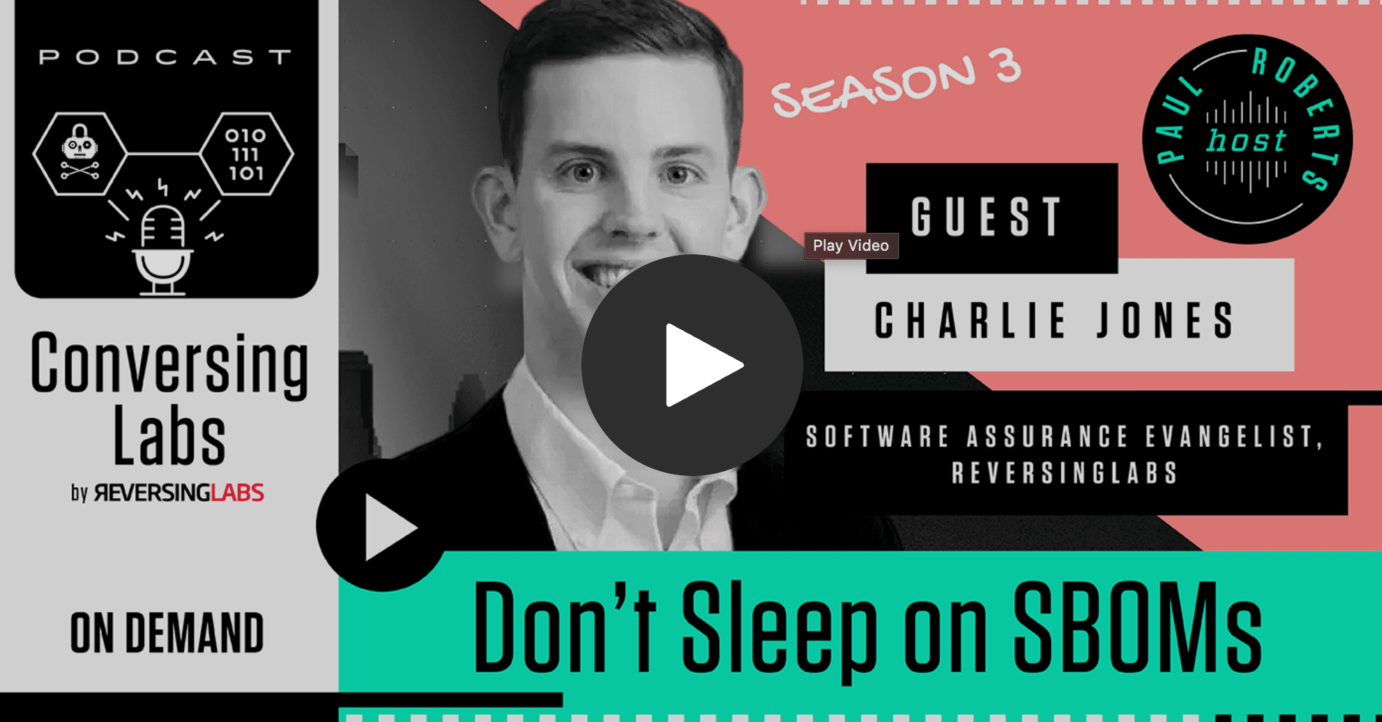 don't sleep on sboms podcast title card