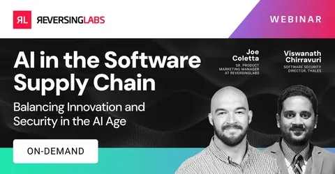 On Demand: AI in the Software Supply Chain | ReversingLabs