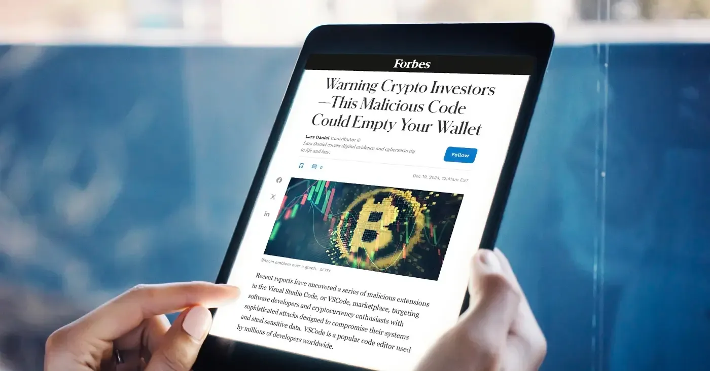 Forbes: Warning Crypto Investors—This Malicious Code Could Empty Your  Wallet | ReversingLabs