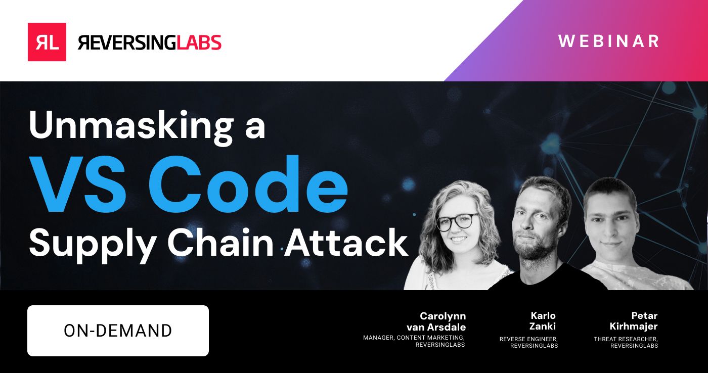 On Demand: Unmasking a VS Code Supply Chain Attack | ReversingLabs