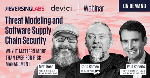 Webinar: Threat Modeling and Software Supply Chain Security | ReversingLabs