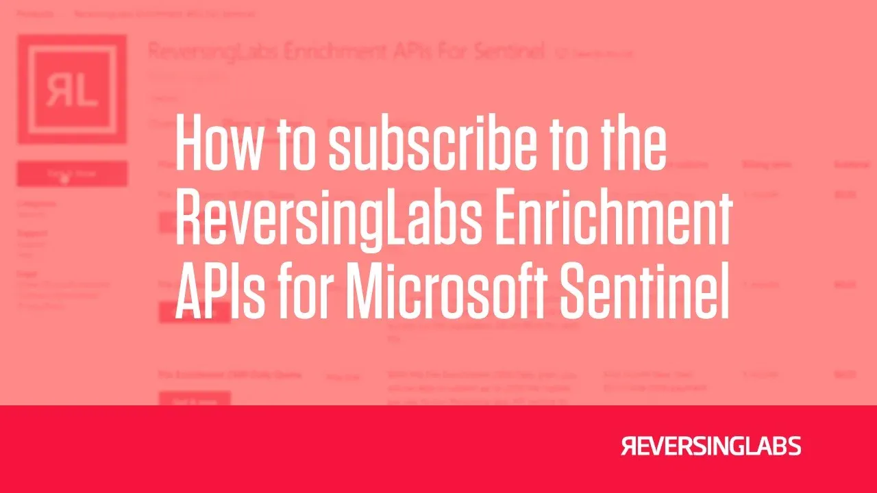 ReversingLabs File Enrichment API for Microsoft Sentinel | RL Blog