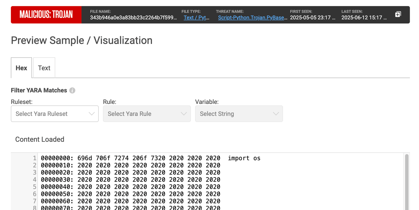 Trojanized code