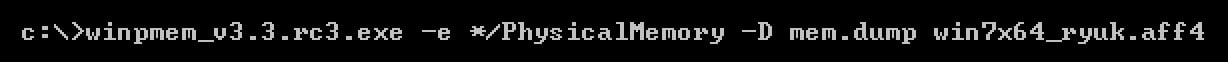 Command to Extract Physical Memory from AFF4