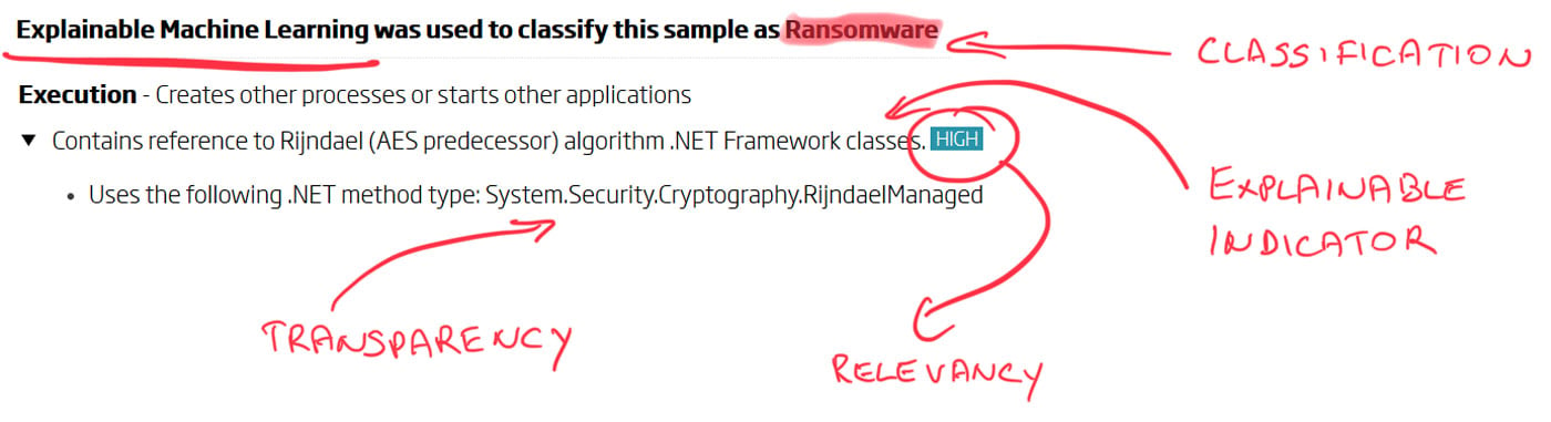 ReversingLabs A1000 - Indicators view: Explainable classification with transparent and relevant indicators