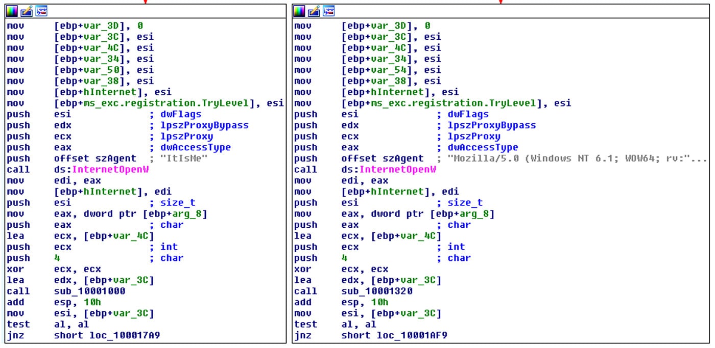 User Agent strings difference