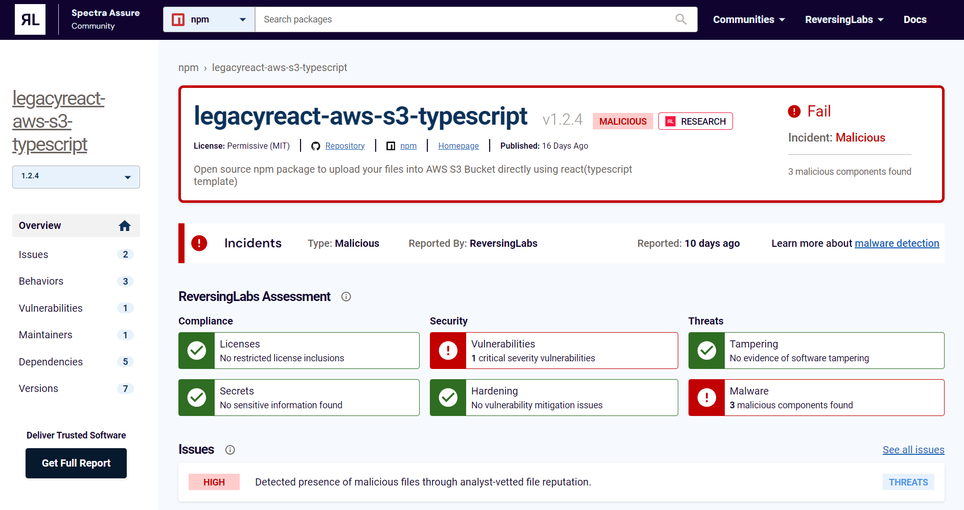 Malicious npm package targets AWS users
