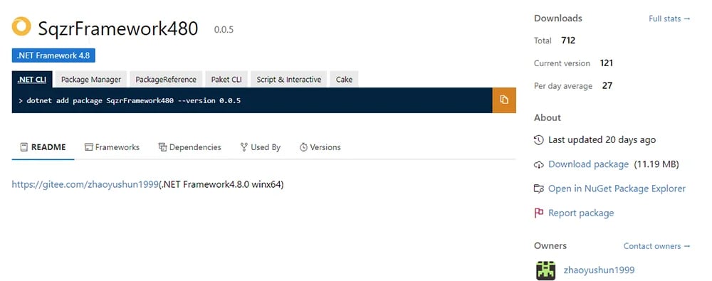 the SqzrFramework480 package on NuGet