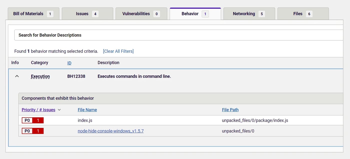 Behavior indicators of node-hide-console-windows