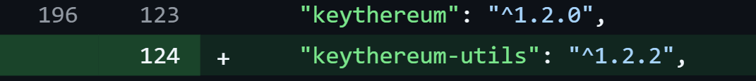 Newly introduced dependency