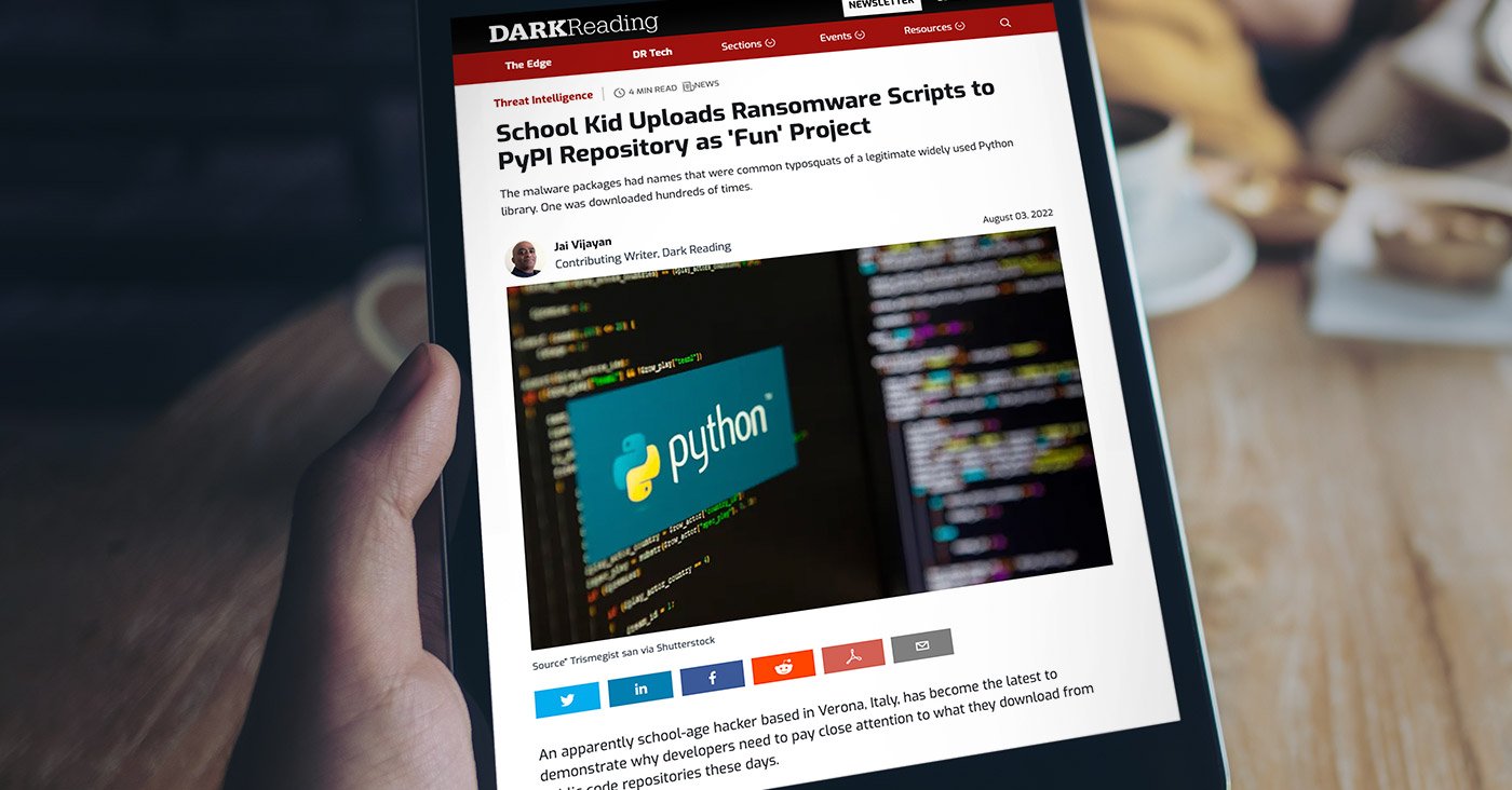 School Kid Uploads Ransomware Scripts to PyPI Repository as 'Fun' Project