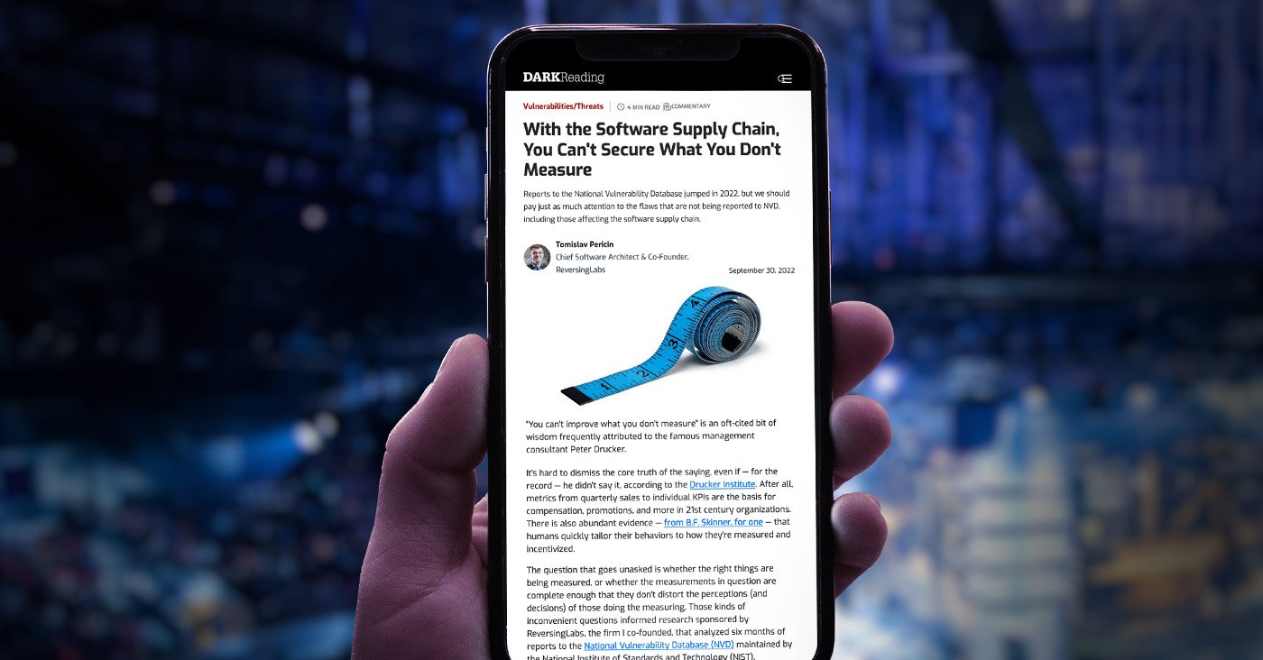With the Software Supply Chain, You Can't Secure What You Don't Measure