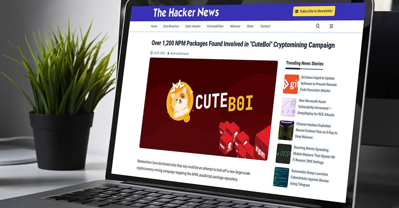 Over 1,200 NPM Packages Found Involved in "CuteBoi" Cryptomining Campaign