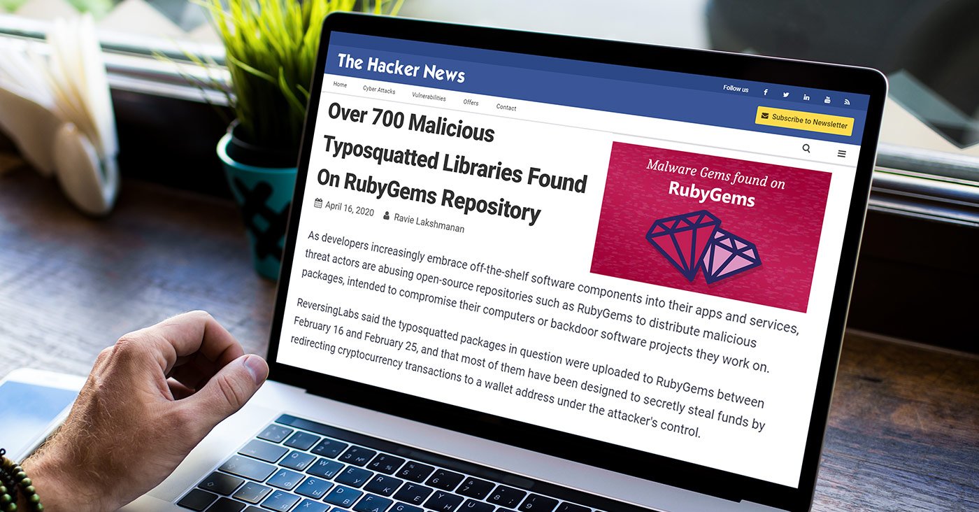 Over 700 Malicious Typosquatted Libraries Found On RubyGems Repository