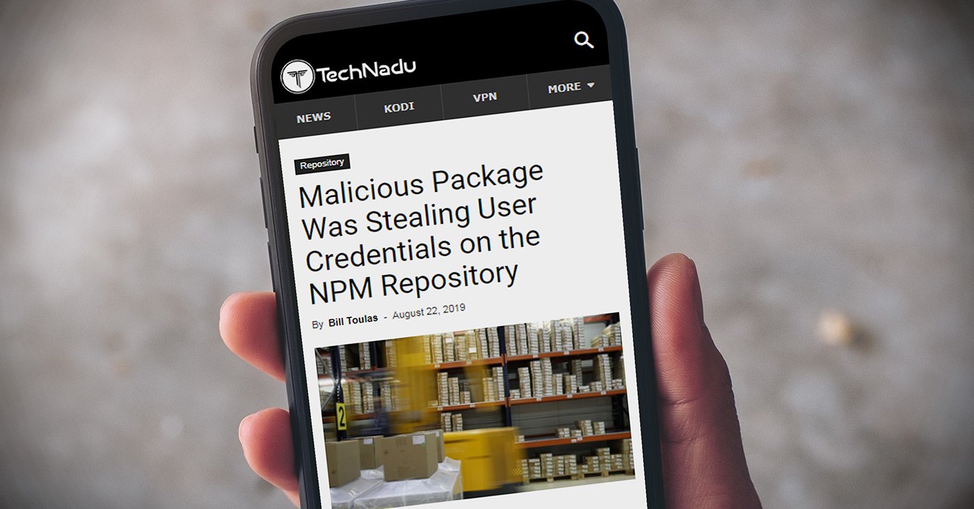 Malicious Package Was Stealing User Credentials on the NPM Repository