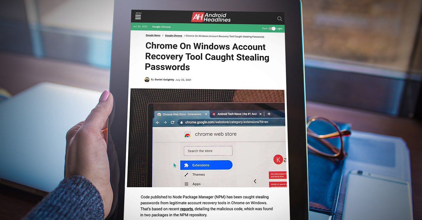 android-headlines-chrome-On-Windows-Account-Recovery-Tool-Caught-Stealing-Passwords