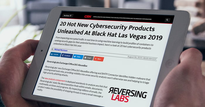 CRN.com sees ReversingLabs Email Security Solution Making the Possibility of Stopping Threats in Every Email Message a Reality