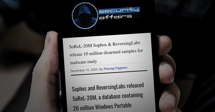 SoReL-20M Sophos & ReversingLabs release 10 million disarmed samples for malware study