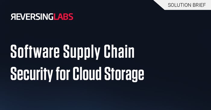 Software Supply Chain Security for Cloud Storage