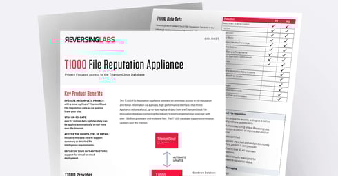 T1000 File Reputation Appliance
