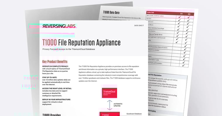 T1000 File Reputation Appliance
