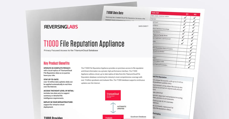 T1000 File Reputation Appliance