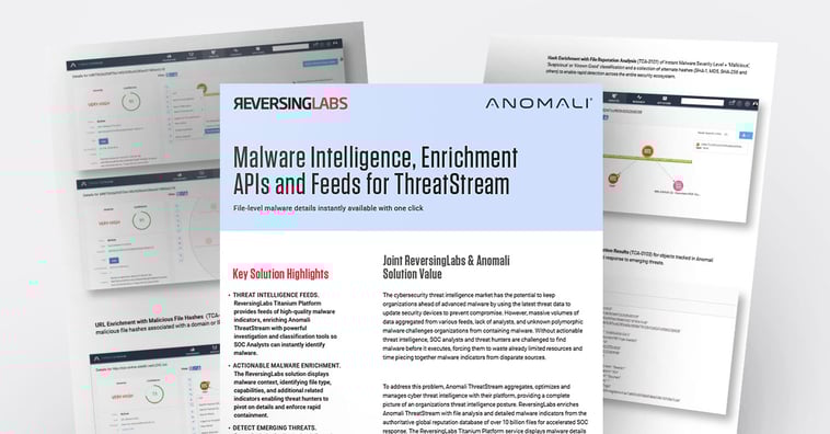 Anomali Solution Brief