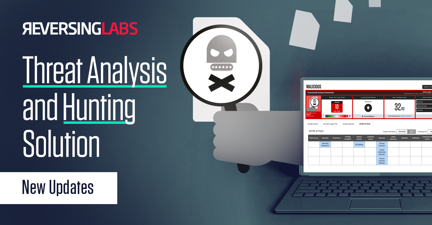 ReversingLabs Threat Analysis and Hunting Solution January 2023 Update: Driving SecOps Forward
