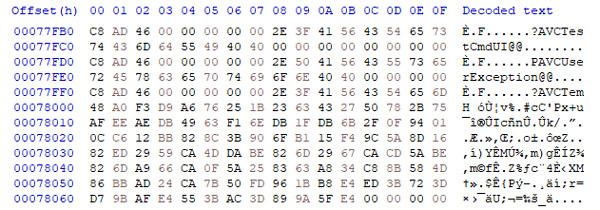 Decrypted configuration