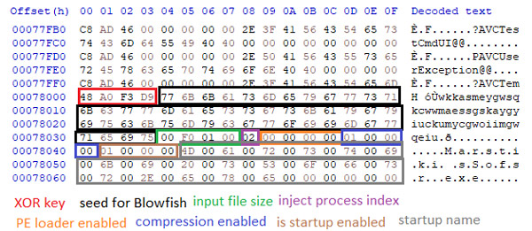 Decrypted configuration