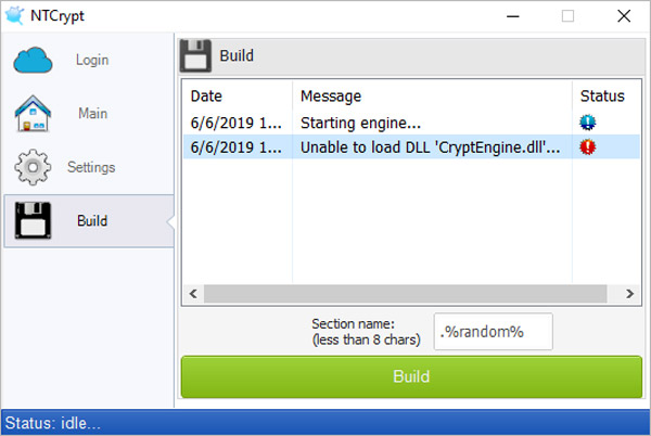 Missing CryptEngine.dll error