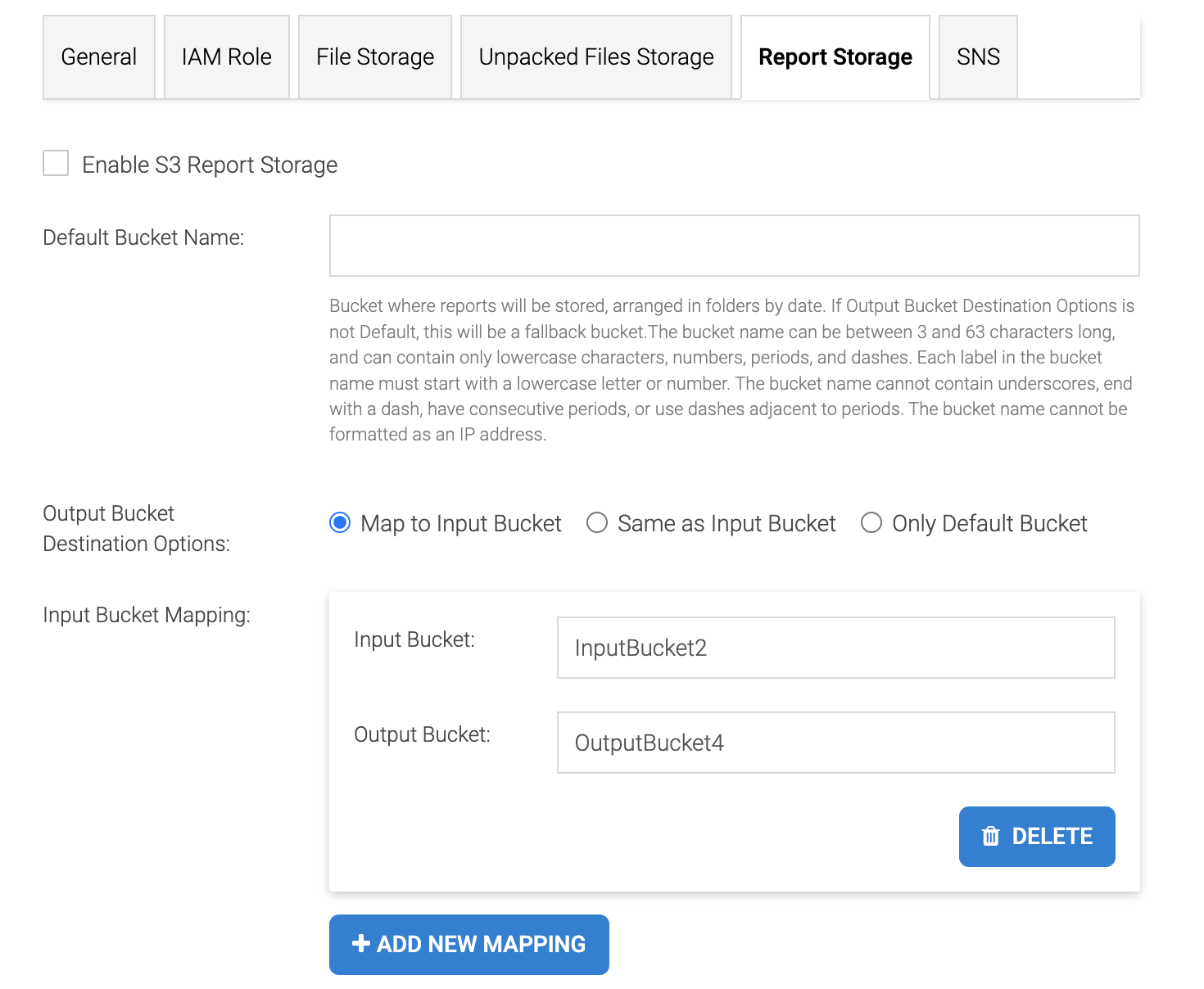 Report storage options for AWS and S3-compatible storage