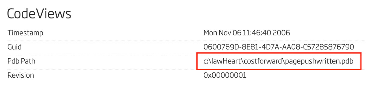 Code Views with Program Database Path