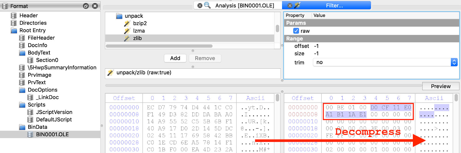 BinData Stream with Compound File